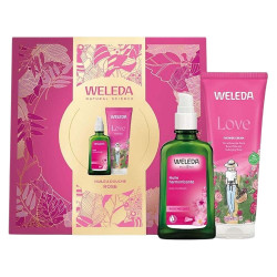 Weleda Set de Regalo de Navidad Aceite Corporal de Rosas y Ducha