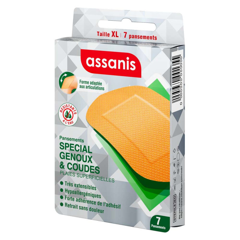 Assanis Apósitos Rodilla y Codo 7 unidades