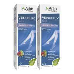 Arkopharma Veinoflux Gel Piernas Ligeras efecto frío envase de 2x150ml