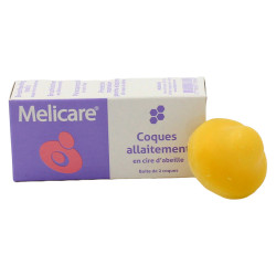 Melicare Conchas de lactancia en cera de abejas 1par