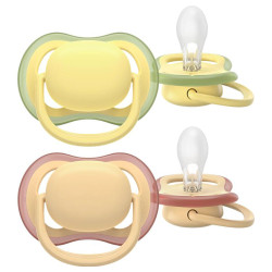 Chupete Avent Ultra Air Chupetes ortodónticos lisos 0 - 6 meses pack de 2