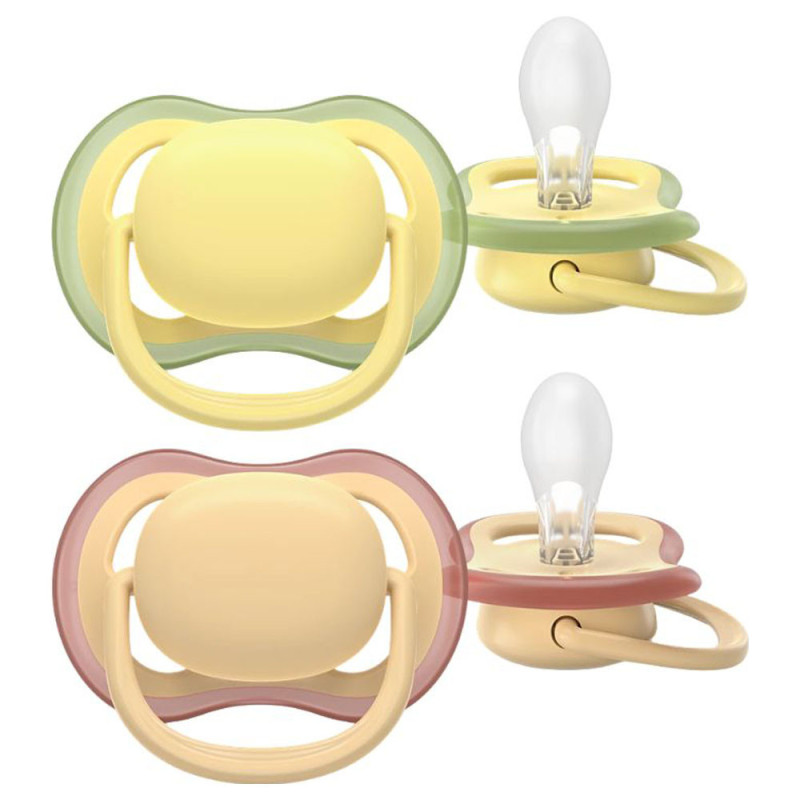 Chupete Avent Ultra Air Chupetes ortodónticos lisos 0 - 6 meses pack de 2