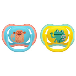 Chupete Avent Ultra Air Animal chupete ortodóntico 6 - 18 meses pack de 2