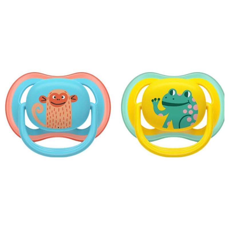 Chupete Avent Ultra Air Animal chupete ortodóntico 6 - 18 meses pack de 2