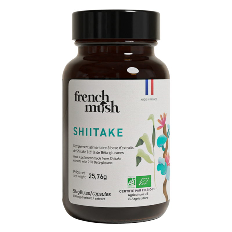 Champiñón francés ecológico Shiitake 56 cápsulas