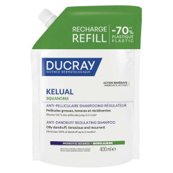 Ducray Kelual Squanorm Shampooing régulateur anti-pelliculaire Recharge 400ml