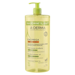 A-Derma Exomega Control Aceite limpiador emoliente anti-arañazos 1L