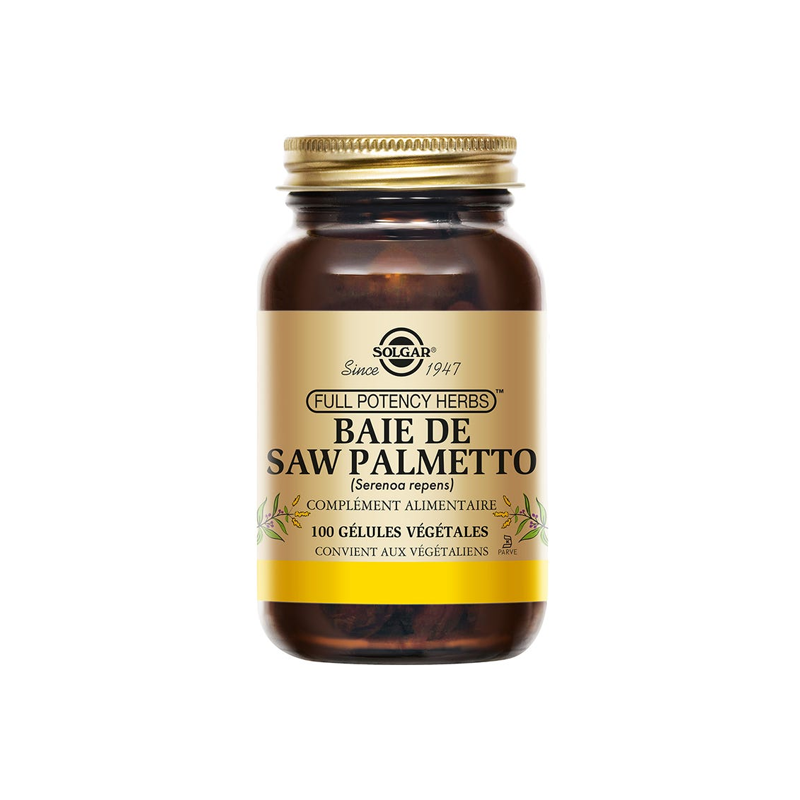 Solgar Saw Palmetto Bayas 100 cápsulas vegetales