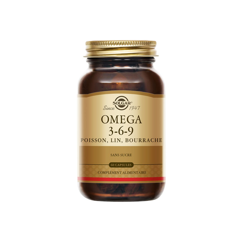 Solgar Omega 3-6-9 sin azúcar 60 cápsulas