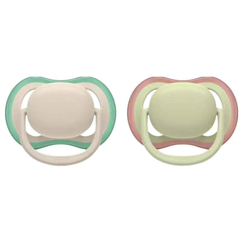 Chupetes ortodónticos Avent Schnuller Ultra Air Plain 6 - 18 meses, pack de 2