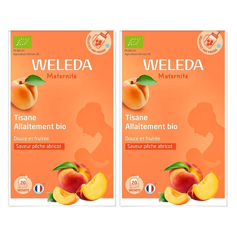 Weleda Té de Enfermería Ecológico sabor melocotón albaricoque 2x20 bolsitas