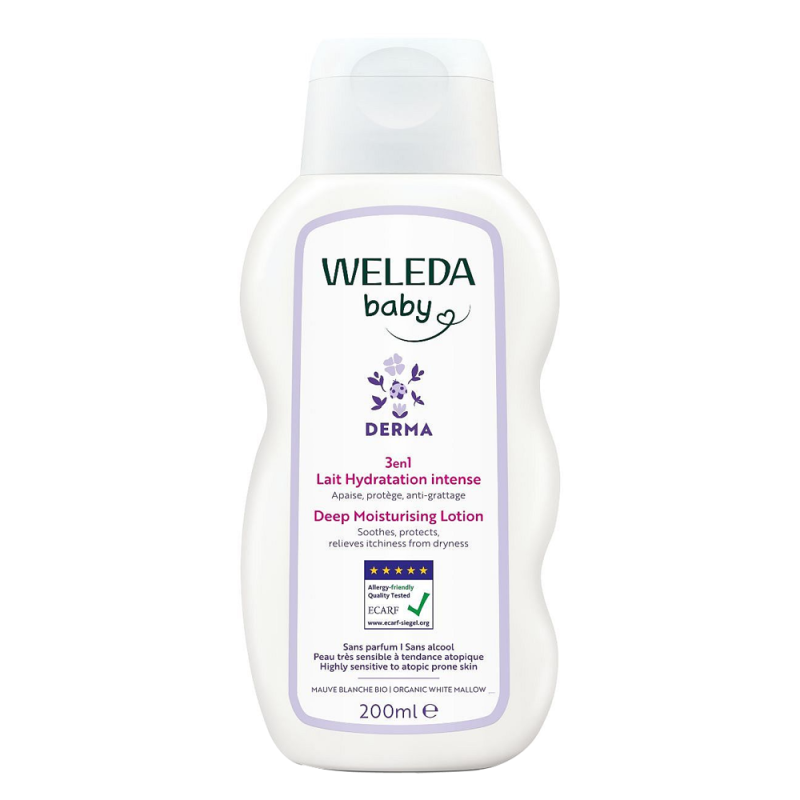 Weleda Bebé Derma 3en1 Loción Corporal Hidratación Intensa - 200ml