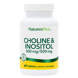 Natures Plus Colina e Inositol 500 mg 60 comprimidos