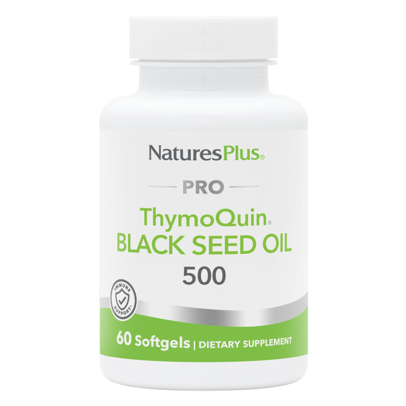 Natures Plus PRO ThymoQuin Aceite de Semillas Negras 500 mg 60 cápsulas blandas