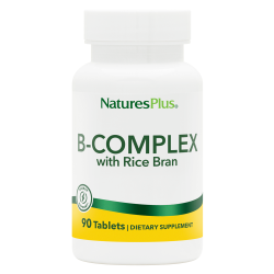 Natures Plus Complejo B con salvado de arroz 90 comprimidos