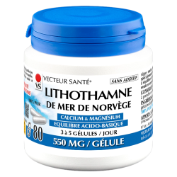 Vecteur Santé Lithothamne de mer de Norvège 80 gélules