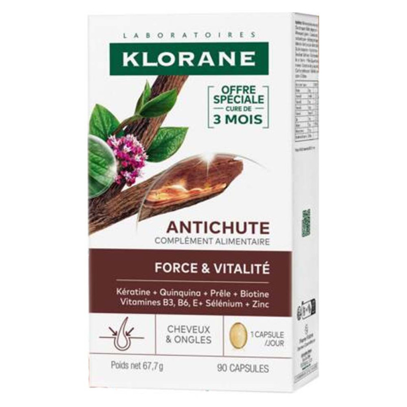 Klorane Complemento Alimenticio Anticaída 90 cápsulas