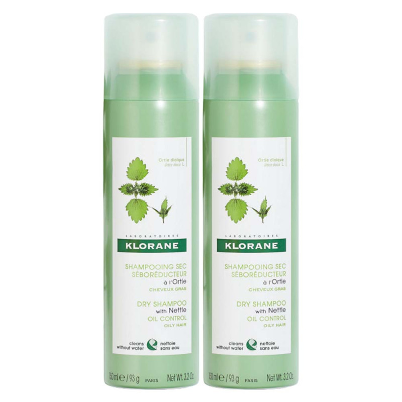 Klorane Champú Seco a la Ortiga 2x150ml