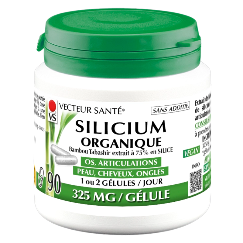 Vecteur Santé Silicio Orgánico Bambú Tabashir 90 cápsulas