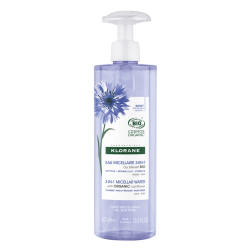 Klorane Eau Micellaire 3-en-1 au bleuet Bio 400ml