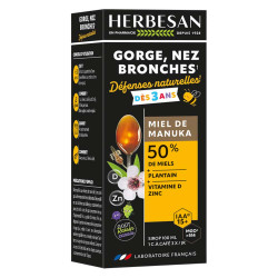 Herbesan Garganta Nariz Bronquios Jarabe para Niños 100ml