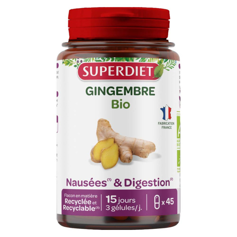 Superdiet Jengibre Ecológico 45 cápsulas