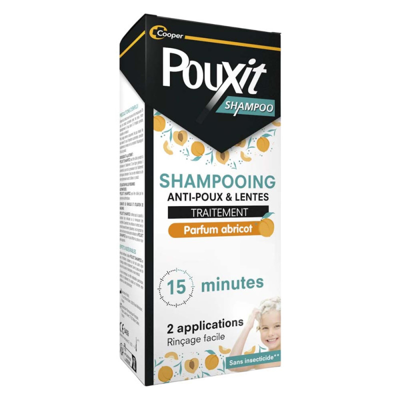 Pouxit Champú Tratante Piojos y Liendres fragancia albaricoque 100ml