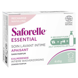 Saforelle Essential Suavizante cuidado de limpieza íntima recambio 4 sticks