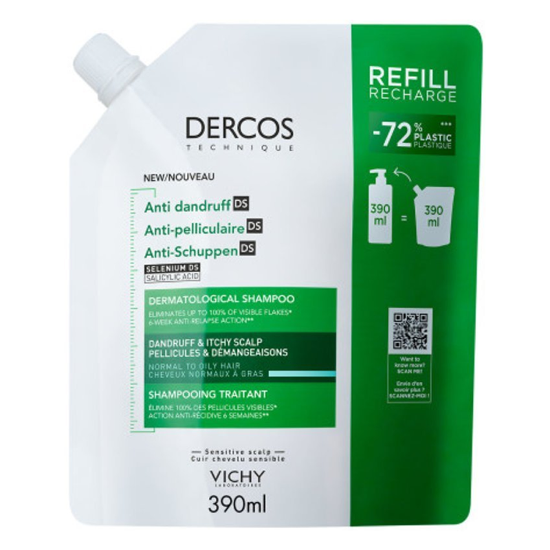 Vichy Dercos Eco-Recharge Champú Anticaspa Cabello Normal a Graso 390ml