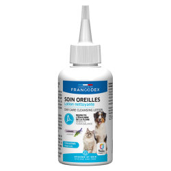 Francodex Soins oreilles Lotion nettoyante chiens chats 125ml