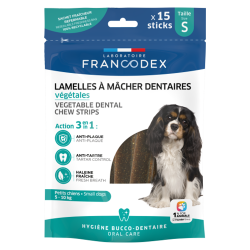 Francodex 15 Lamelles à Mâcher dentaires S petits chiens