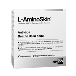 Nhco L-aminoskin antiedad 56 cápsulas por la mañana + 56 cápsulas por la noche