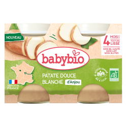 Babybio Patate douce blanche d'Anjou petits pots 2x130gr