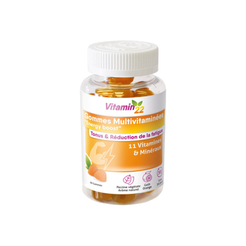 Vitamin'22 Multivitamin Energy boost 60 gummies
