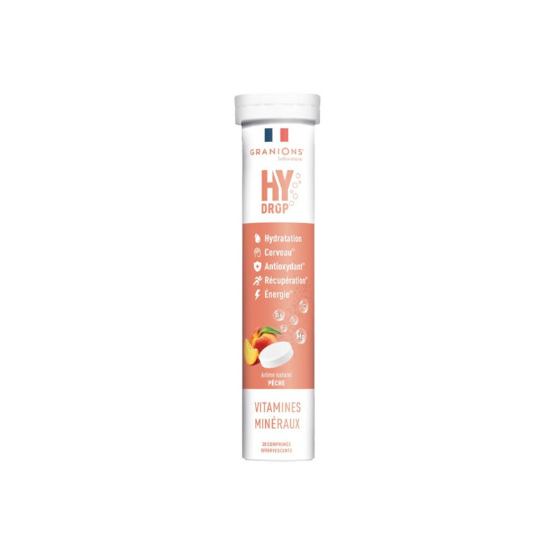 Granions Hydrop 5 en 1 Comprimidos Hidratación Melocotón 20 comprimidos