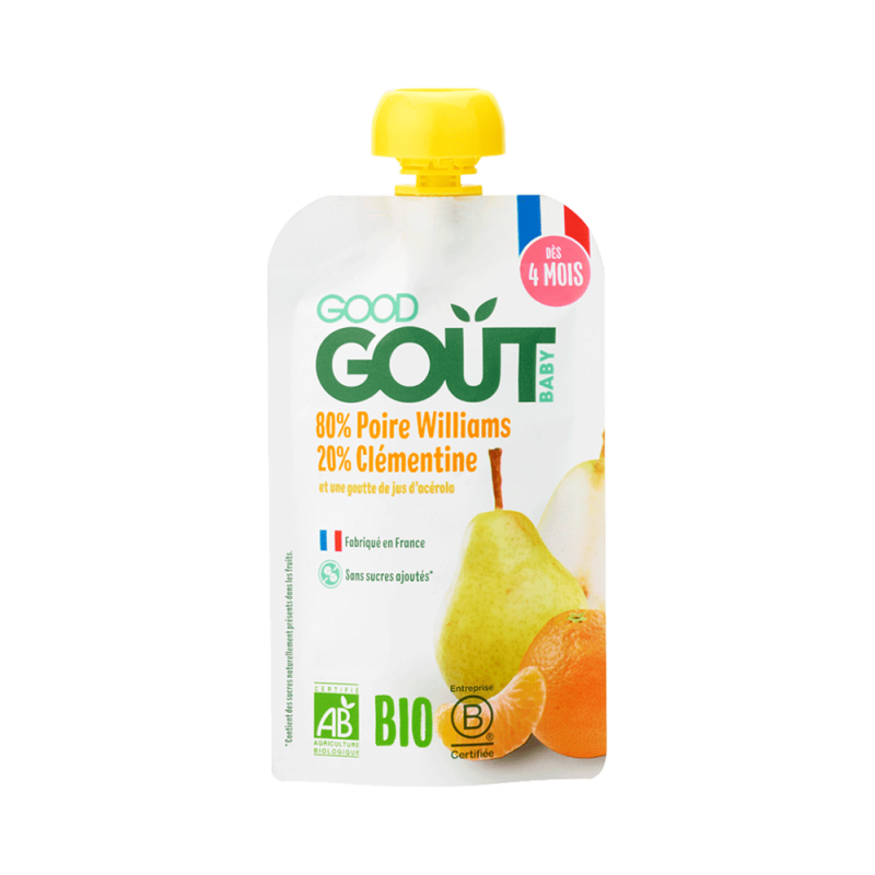Good Goût Pera Clementina Puré de frutas bio 120gr
