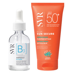 SVR Estuche regalo [B3] Ampoule Hydra 30ml + Sun Secure Blur SPF50+ 15ml sin perfume