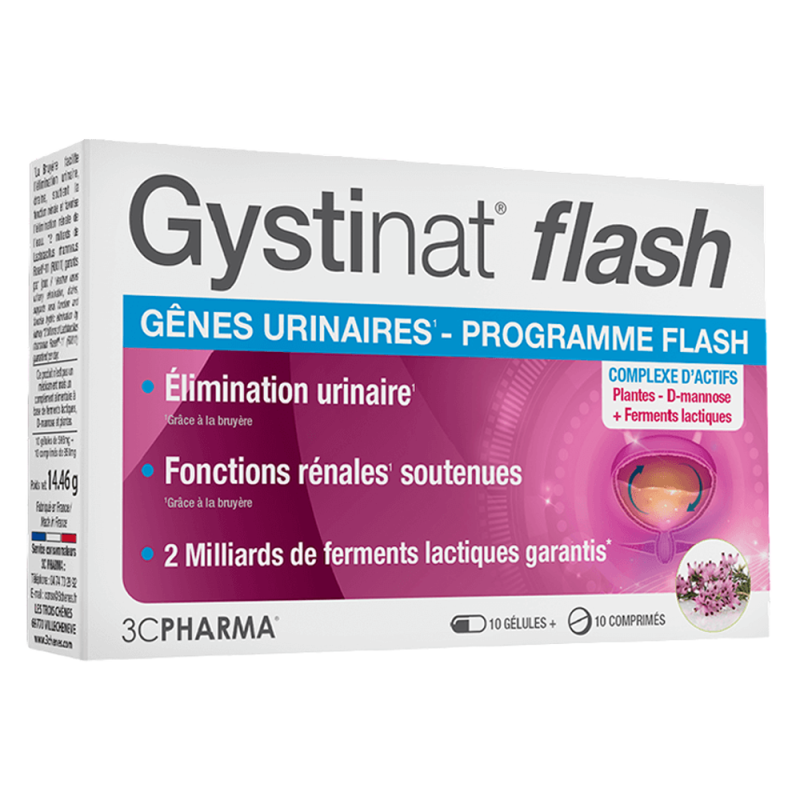 3C Pharma Gystinat Flash 10 cápsulas + 10 comprimidos