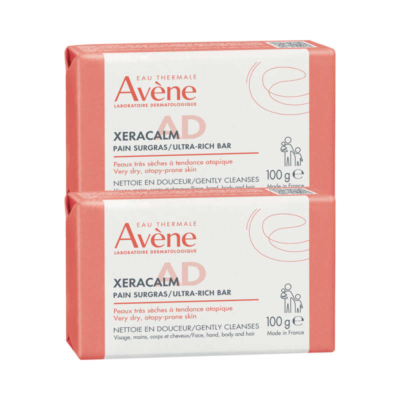 Avene XeraCalm A.D Barrita Limpiadora Supergrasa 2x100gr