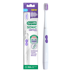 GUM Sonic Ortho Cepillo eléctrico a pilas