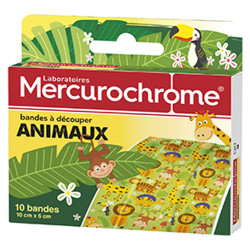 Tiras Mercurocromo Animal x10