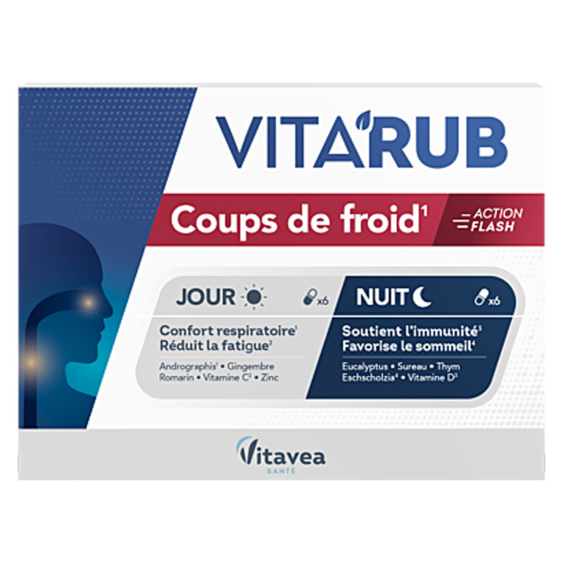 Vitavea Vita'Rub Golpe de frío 12 cápsulas