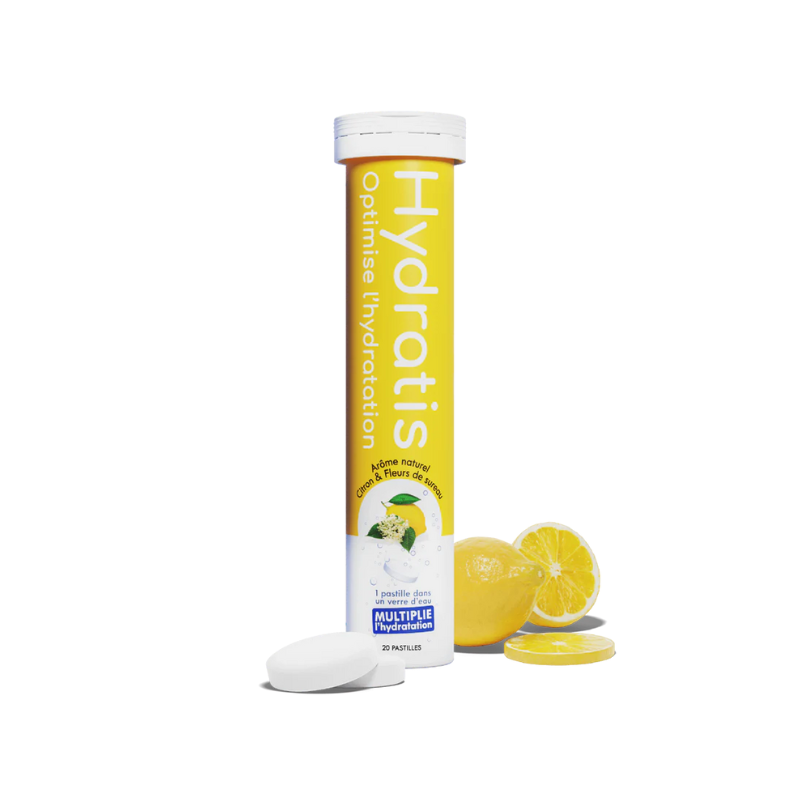 Hydratis Solución Hidratante sabor limón y flor de saúco 20 comprimidos efervescentes