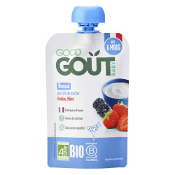 Good Goût Brassé Fresa mora ecológica de 6 meses 90gr