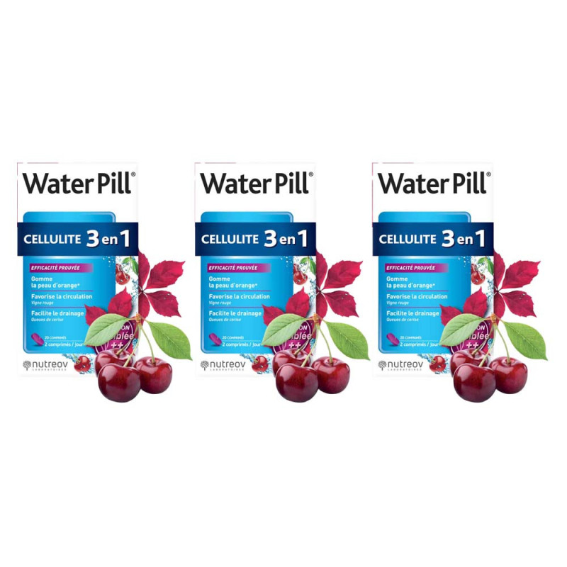 Nutreov WaterPill Celulitis 3 en 1 pack de 3x20 comprimidos
