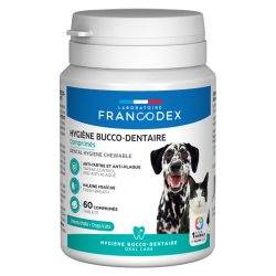 Francodex Pasta dentífrica masticable 60 comprimidos