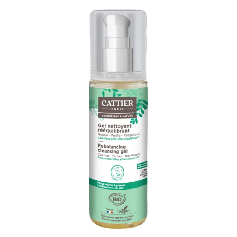 Cattier Dermo Organic gel limpiador reequilibrante 200ml
