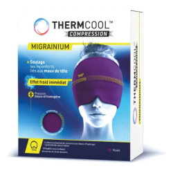 Bausch + Lomb Thermcool Migrainium: compresa para la cabeza de color violeta, 1 unidad