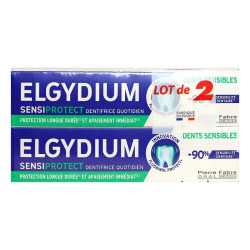 ELGYDIUM Sensiprotect, pasta dentífrica para dientes sensibles, 2 x 75 ml