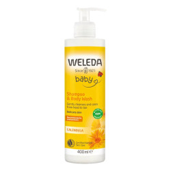 Weleda Crema limpiadora para cuerpo y cabello con caléndula, 400 ml